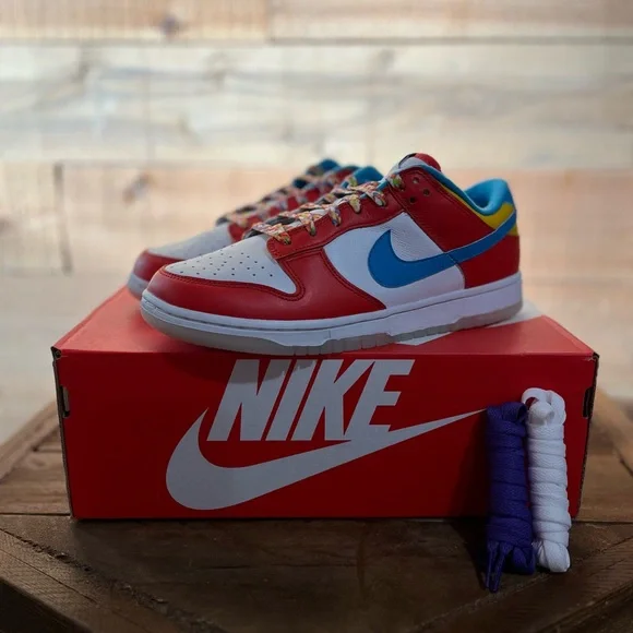 Nike Dunk Low QS x Lebron Fruity Pebbles - Picture 1 of 8
